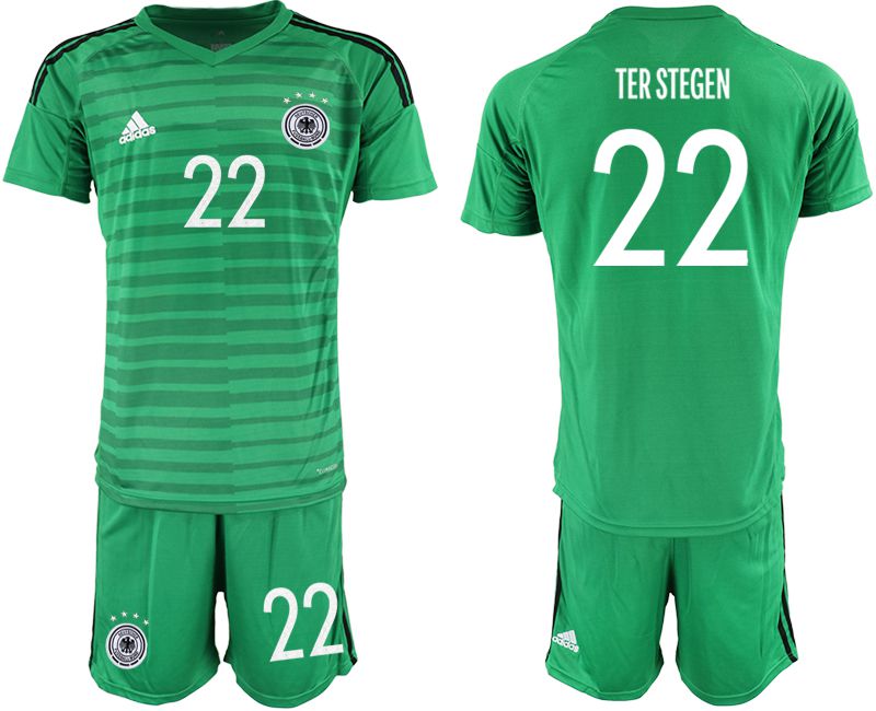 Men 2021 World Cup National Germany green goalkeeper #22 Soccer Jerseys